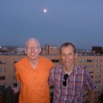 John and Phil under the Moon